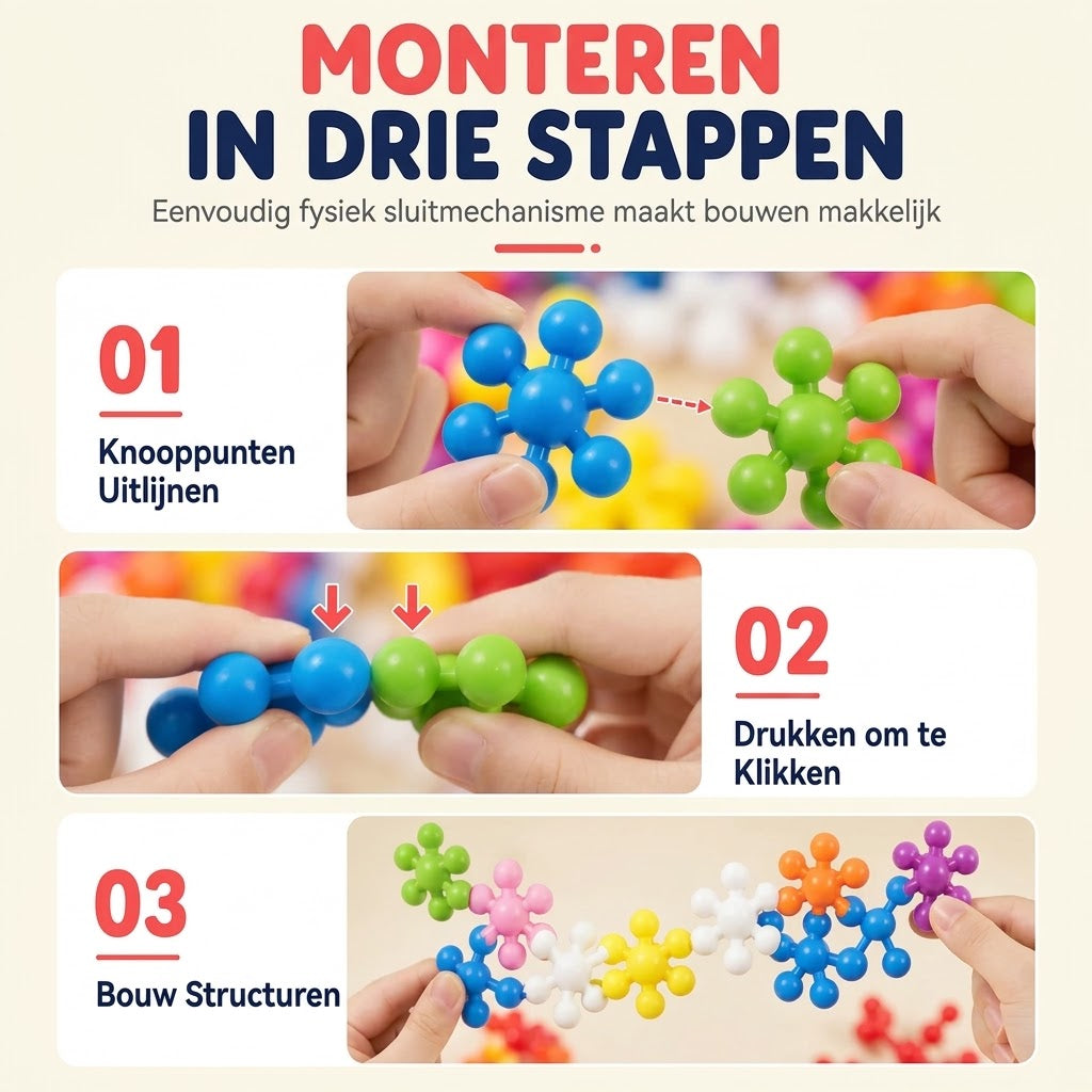 3D sneeuwvlok bouwblokken voor kinderen
