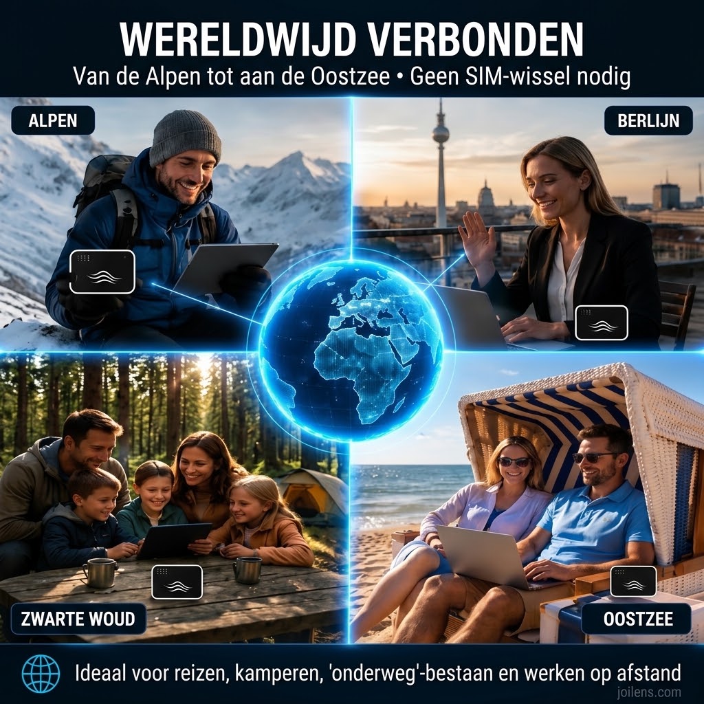 Draagbare wifi hotspot voor wereldwijd internet