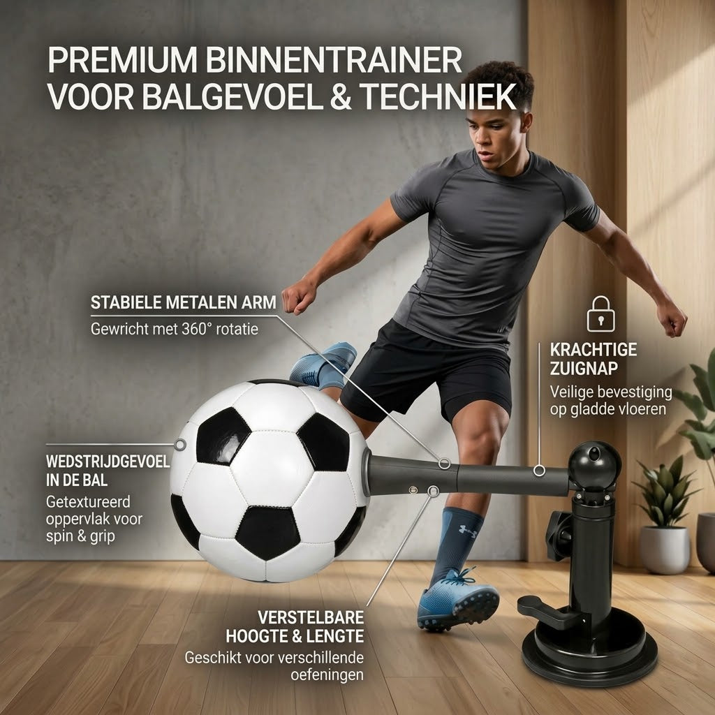 SoloKick 360 graden indoor voetbaltrainer voor balcontrole en coördinatie