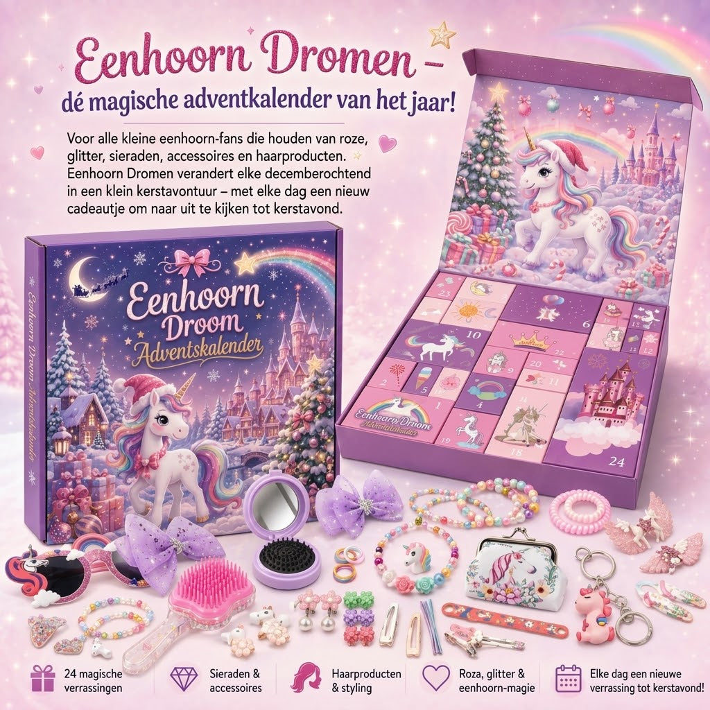 Eenhoorn adventskalender voor kinderen