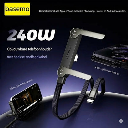 2-in-1 Snellaadkabel met Houder
