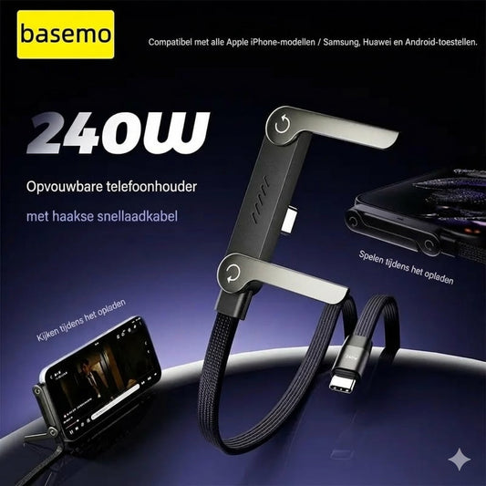 2-in-1 Snellaadkabel met Houder