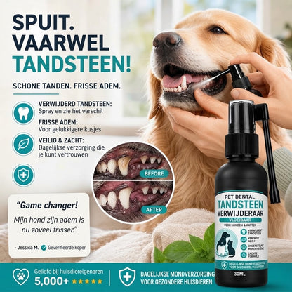Zachte tandverzorgingsspray voor huisdieren