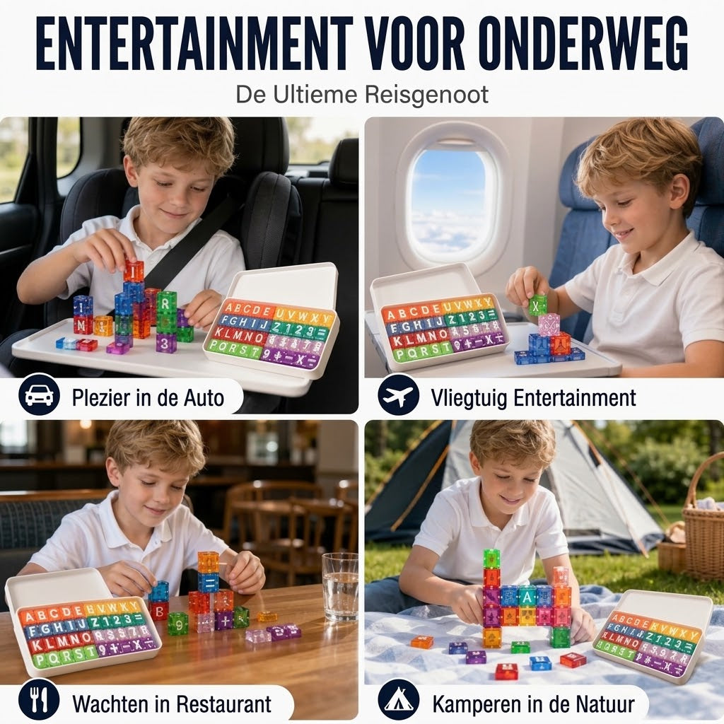 Magnetische letterblokjes en cijferblokjes voor kinderen