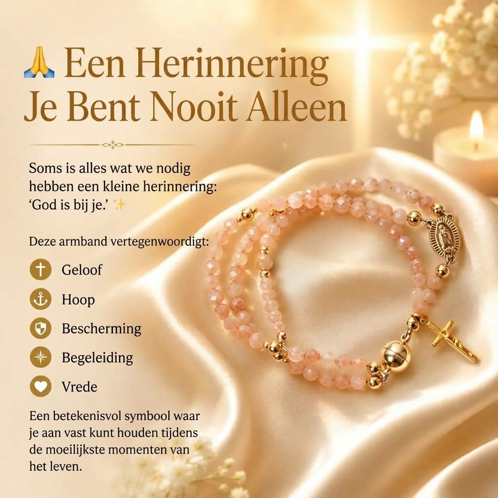 Religieuze rozenkrans armband