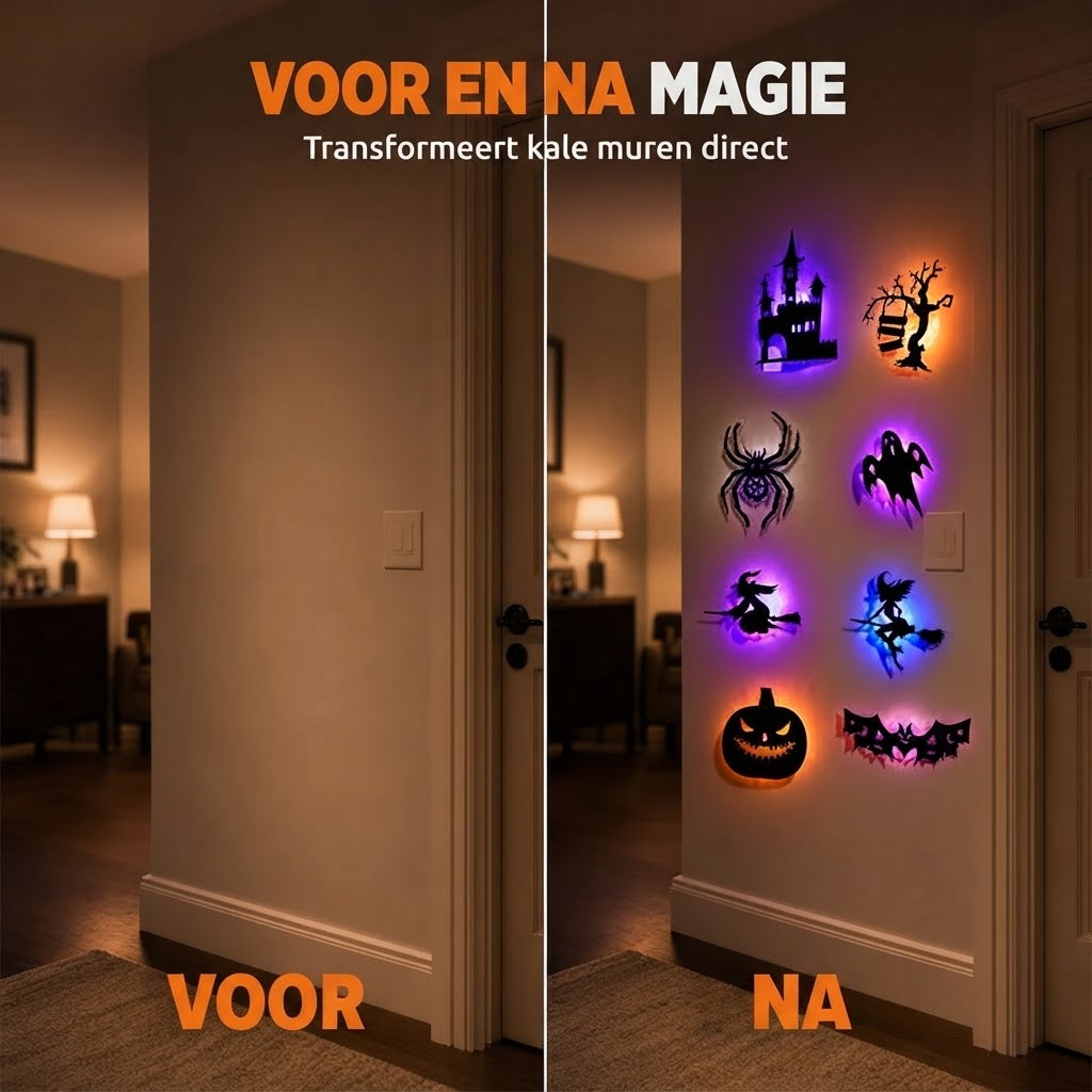 Lichtgevende Halloween muurstickers