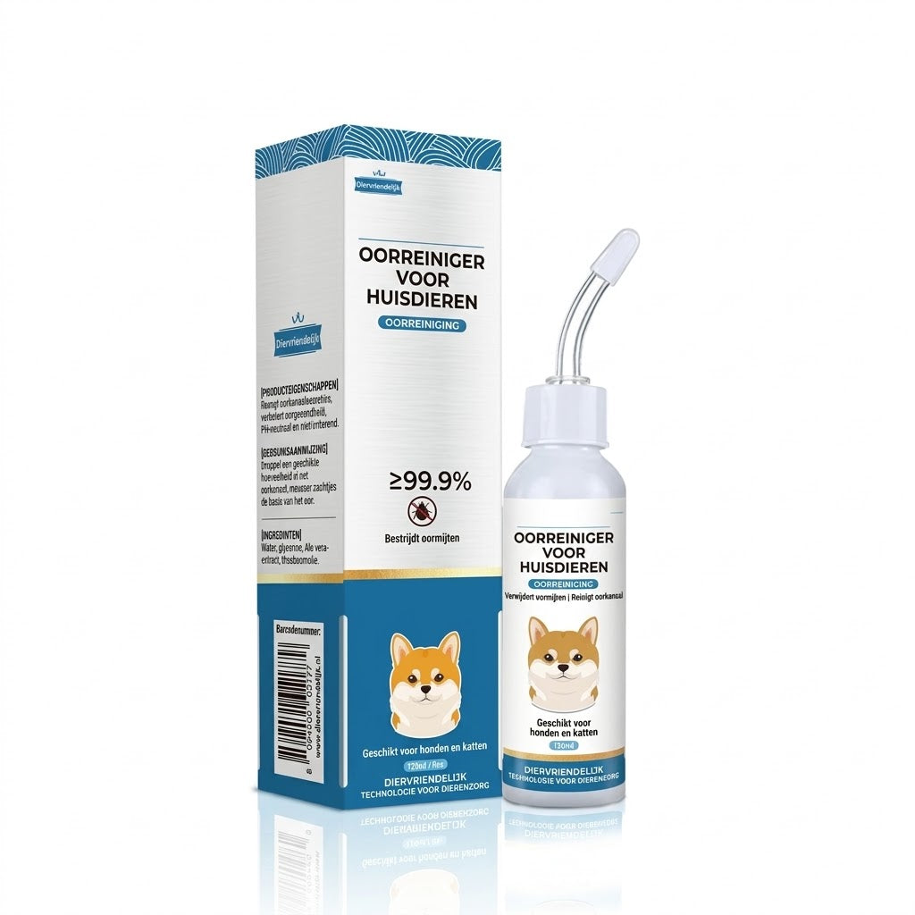 Oorreinigingsdruppels voor honden en katten