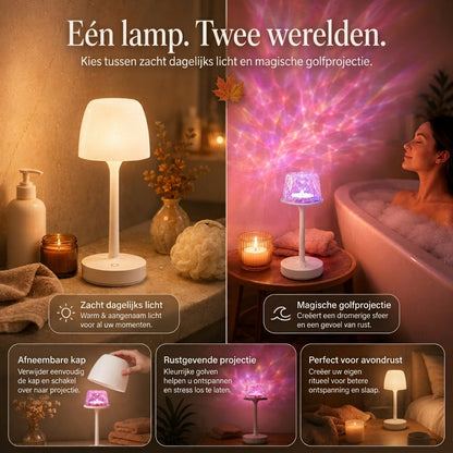 LumaWave draagbare sfeerlamp met golfprojectie