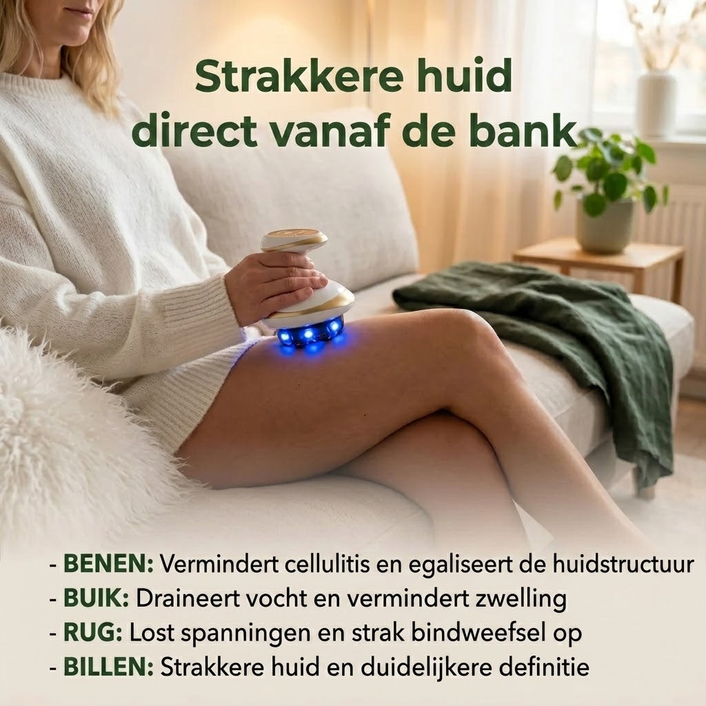 LymfElite massageapparaat met vacuüm warmte en LED licht