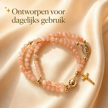 Religieuze rozenkrans armband