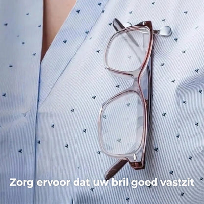 Magnetische brilhouder voor kleding