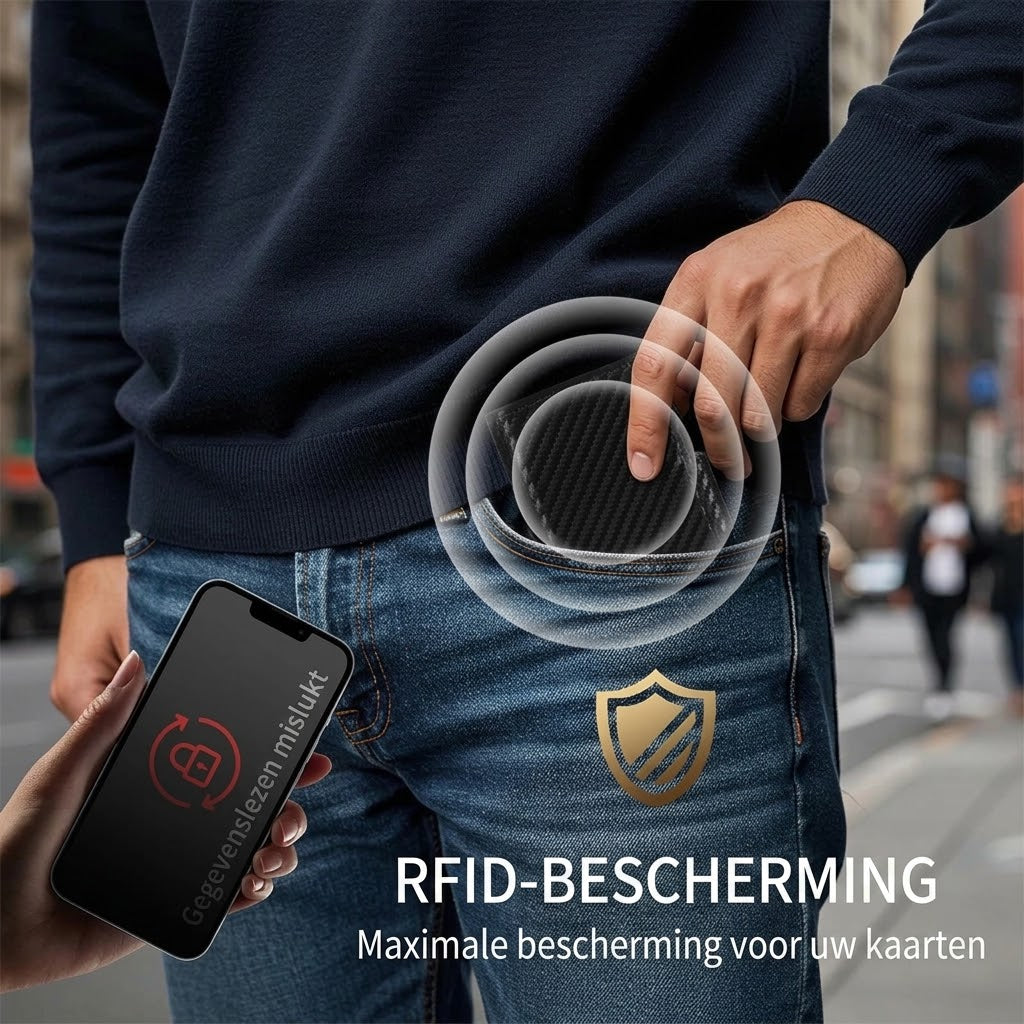 Slanke herenportemonnee met RFID bescherming