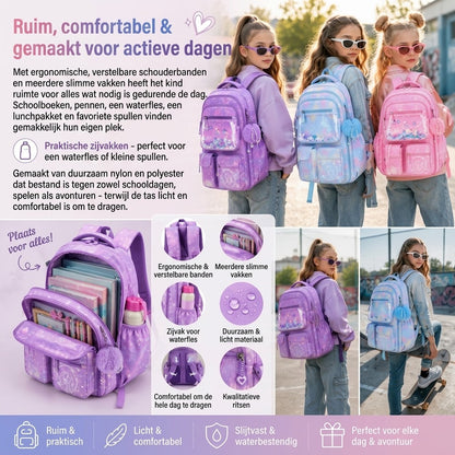 DreamPack 3 delige schoolset met glinsterende details