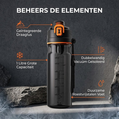 Outdoor Sports Water Bottle with Spray Mist