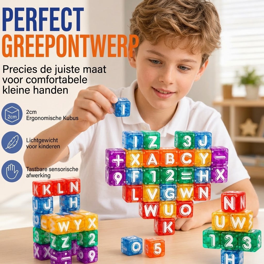 Magnetische letterblokjes en cijferblokjes voor kinderen