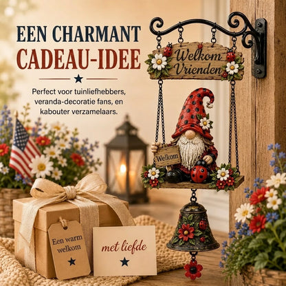 Weerbestendig tuinornament met belletjes van zinklegering