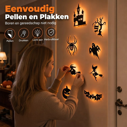 Lichtgevende Halloween muurstickers