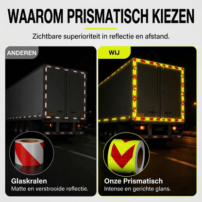 Waterdichte zelfklevende reflecterende pijltape 5 meter