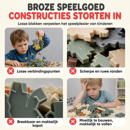 3D sneeuwvlok bouwblokken voor kinderen