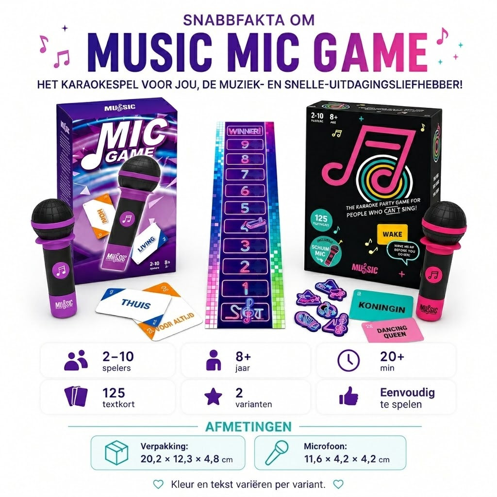 Music Mic Game partyspel met microfoon