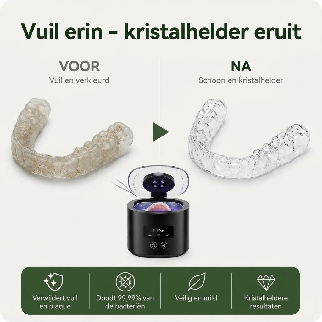 Oplaadbare ultrasoon reiniger voor bitjes en retainers