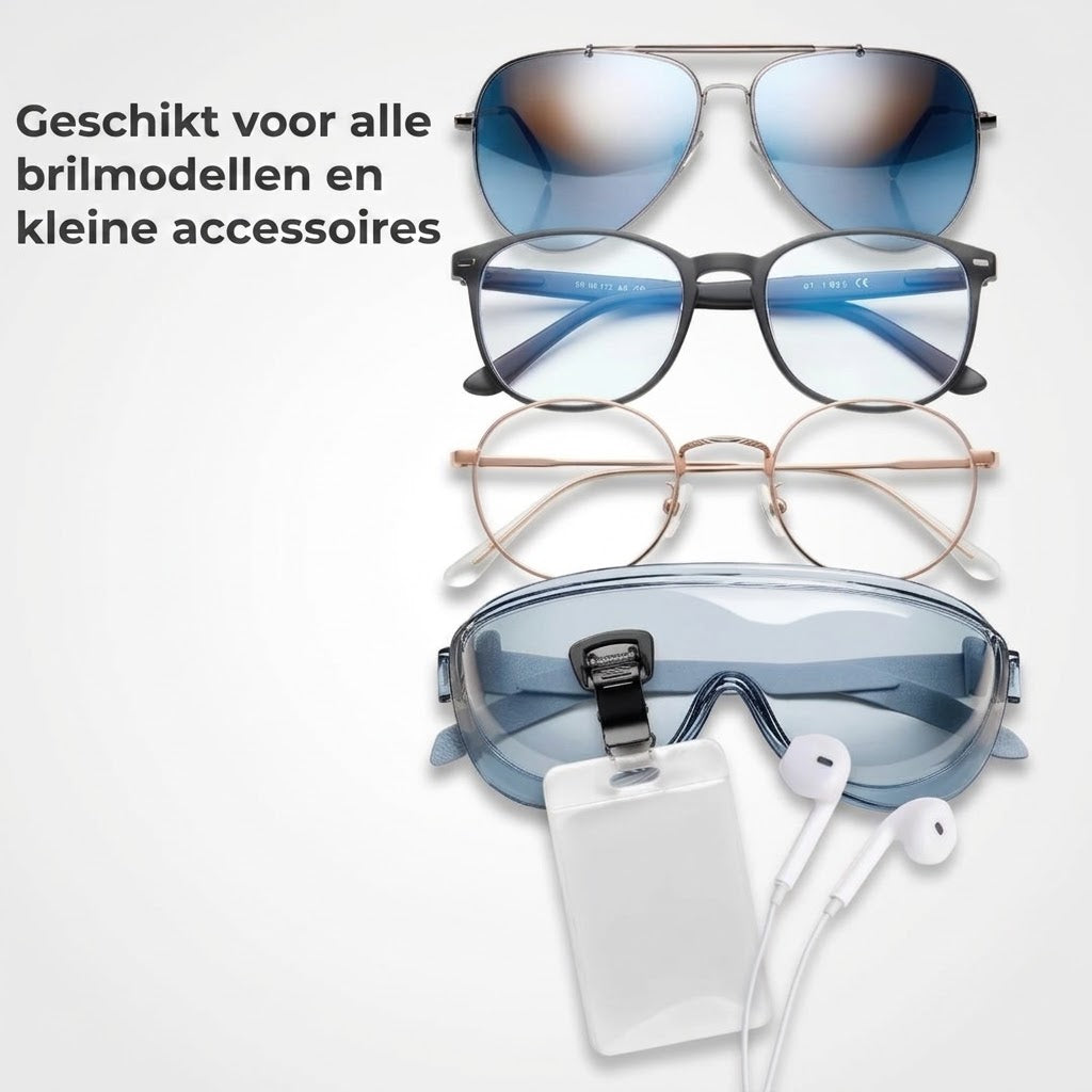 Magnetische brilhouder voor kleding