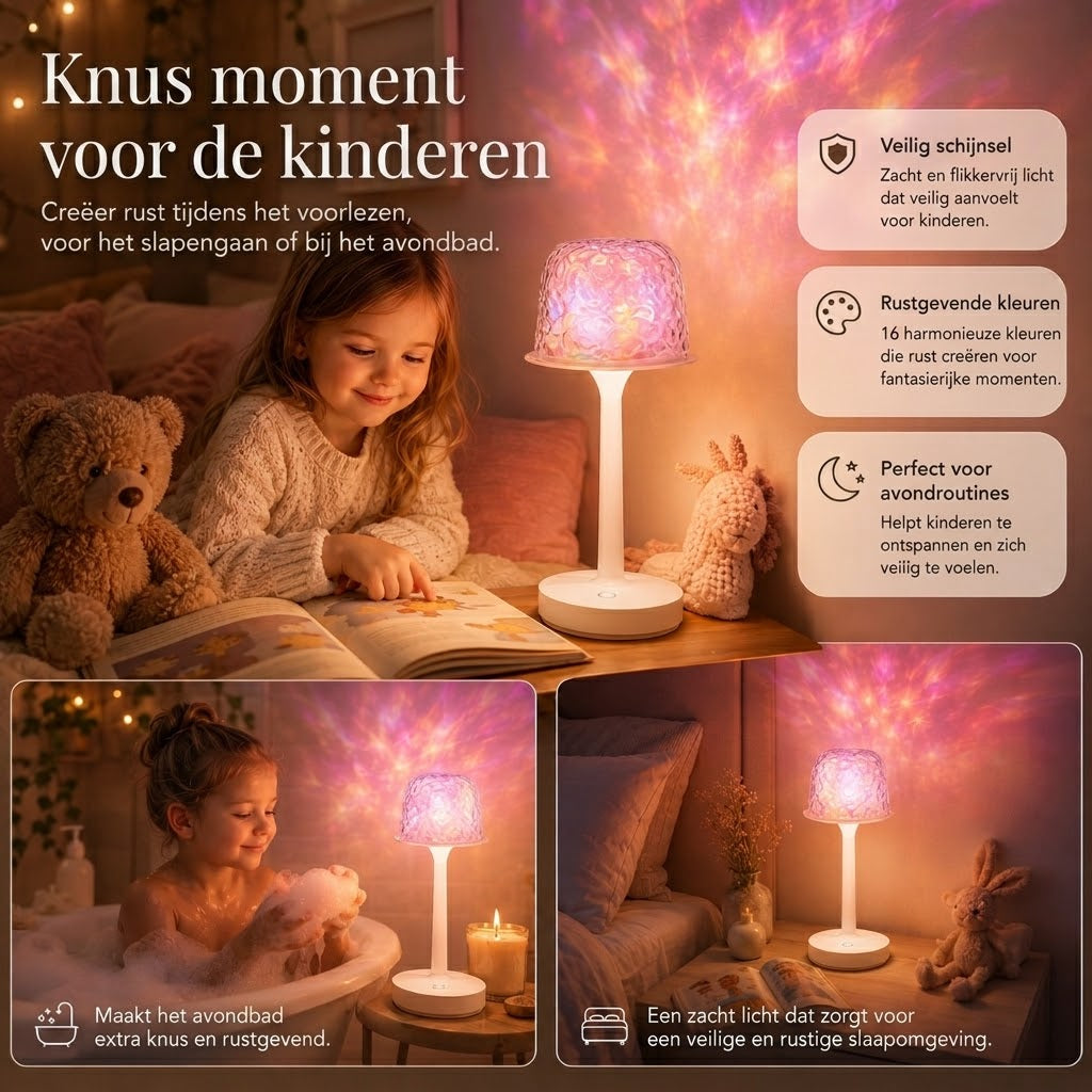 LumaWave draagbare sfeerlamp met golfprojectie