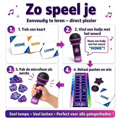 Music Mic Game partyspel met microfoon