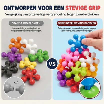 3D sneeuwvlok bouwblokken voor kinderen