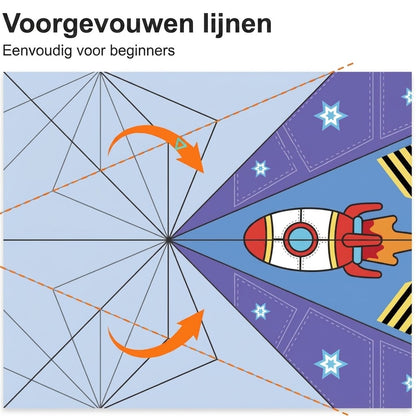 Papieren vliegtuigjes bouwset met 10 modellen