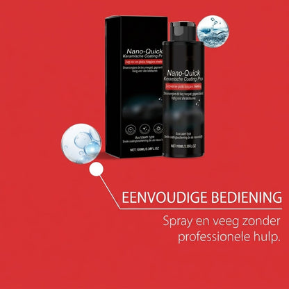 Nanokeramische hoogglans detailingspray voor auto