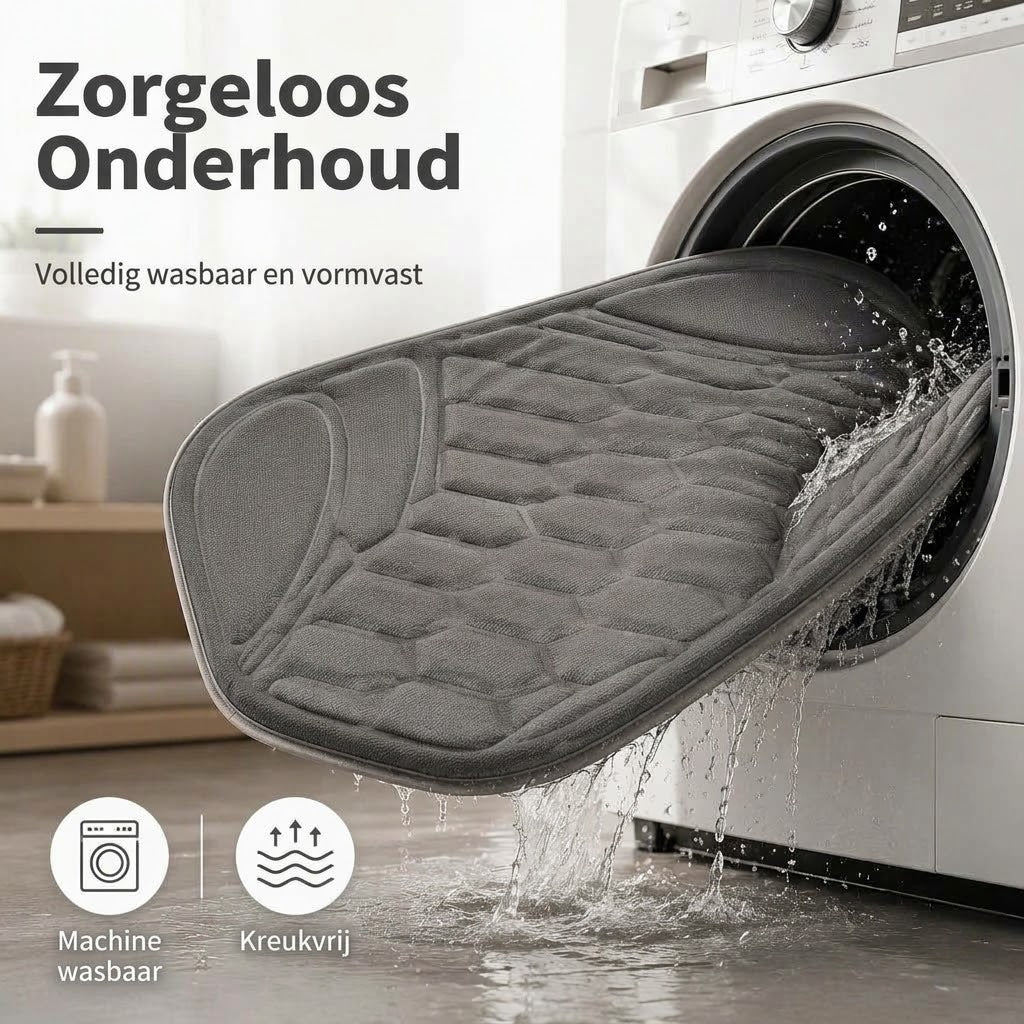 Ademend autostoelkussen met antislip en demping