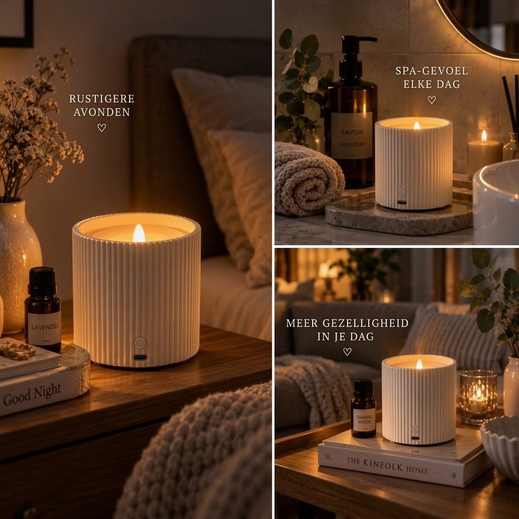 Oplaadbare geurverspreider met LED verlichting