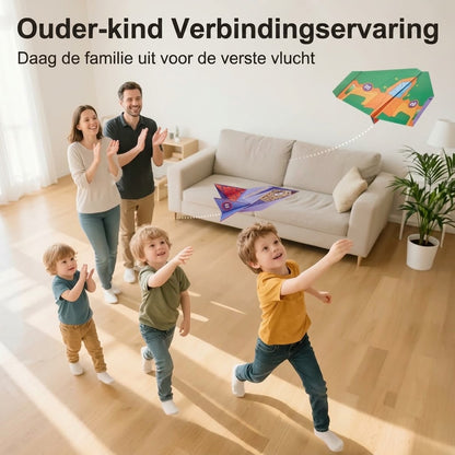 Papieren vliegtuigjes bouwset met 10 modellen