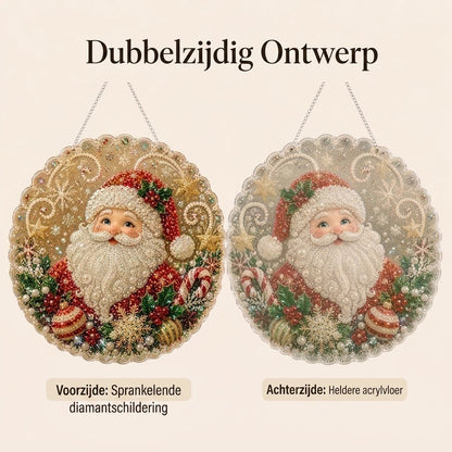 DIY diamantkunst kersthangers met kralen
