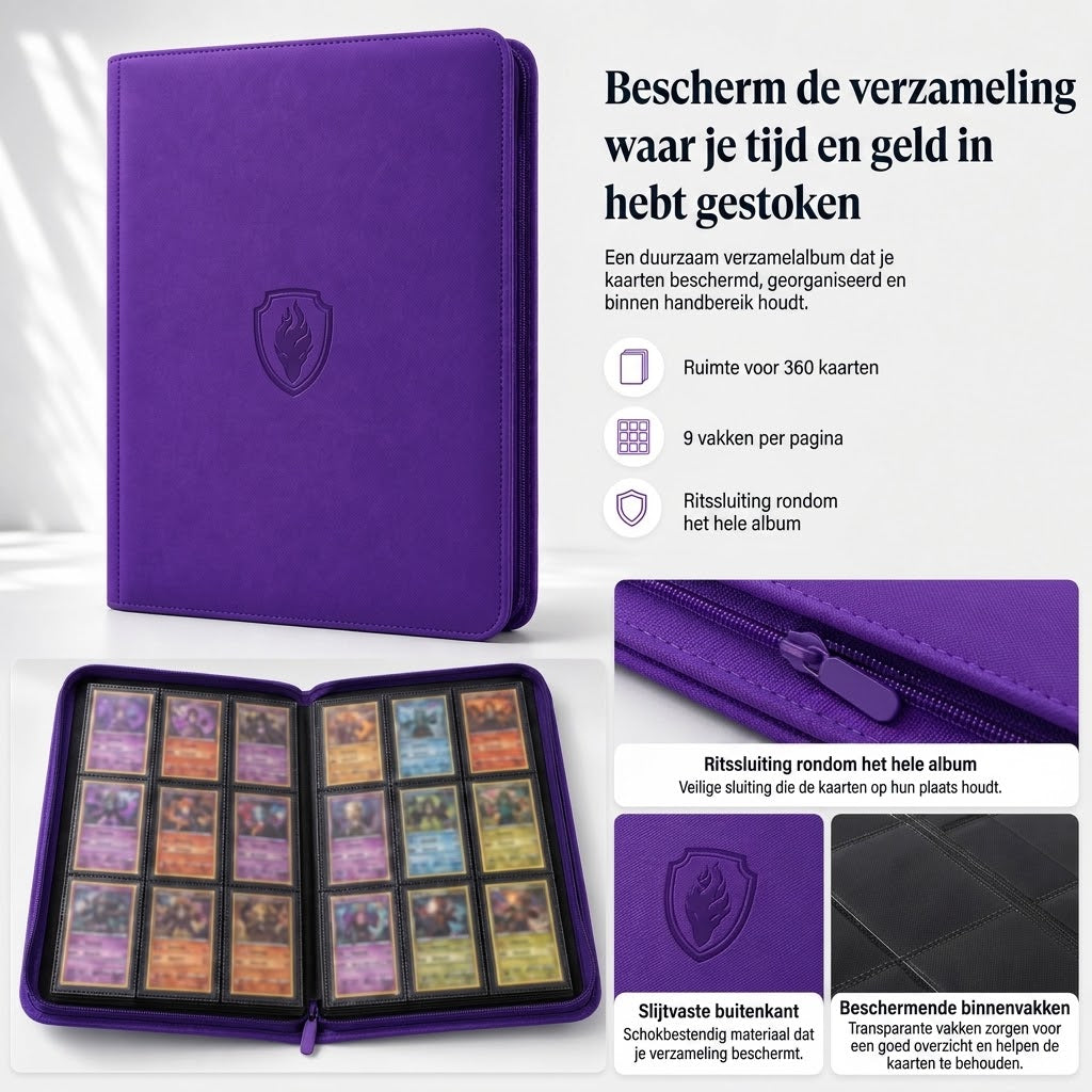 ProBinder 360 verzamelalbum voor Pokémonkaarten en voetbalkaarten