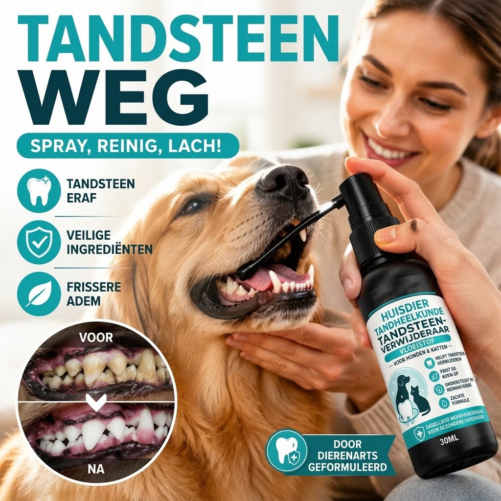 Zachte tandverzorgingsspray voor huisdieren
