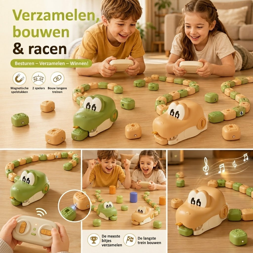Hungry Snakes set met 2 afstandsbestuurbare slangen