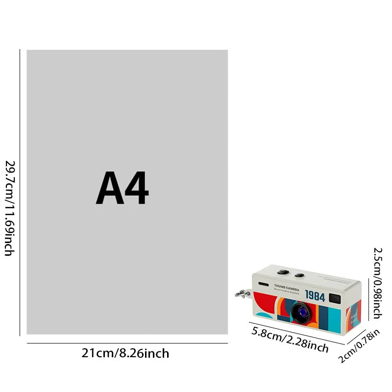 Retro mini camera sleutelhanger met 1080p HD opnames