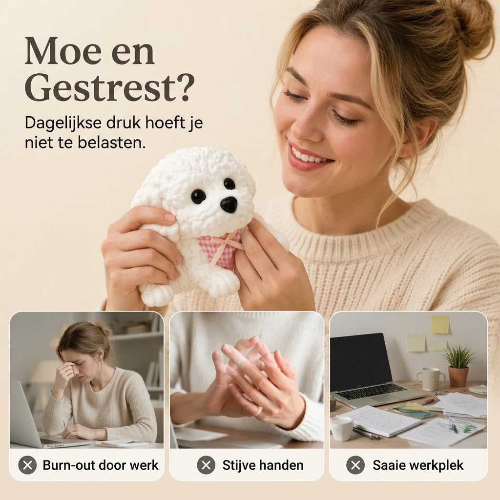 Teddyhond antistress squishy met antislipmat