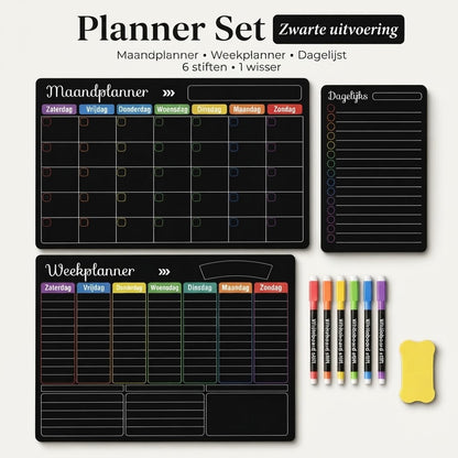 Magnetische gezinsplanner voor maand week en dag