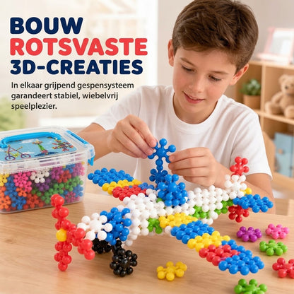 3D sneeuwvlok bouwblokken voor kinderen