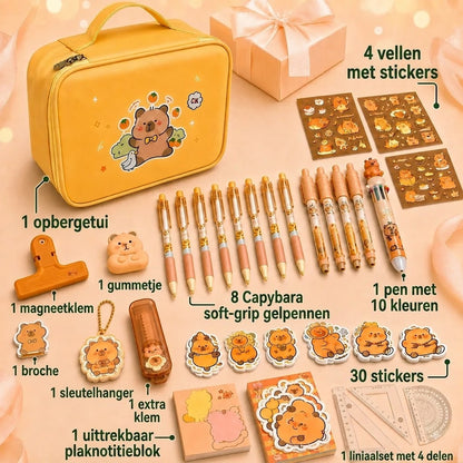 Capibara organizer schoolset 50 delen