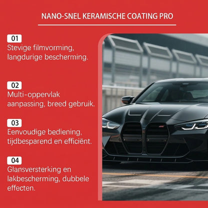 Nanokeramische hoogglans detailingspray voor auto