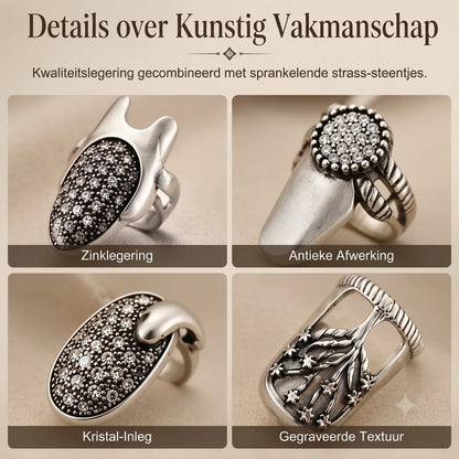 Verstelbare nagelringen set van 4