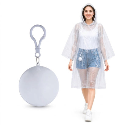 Compacte waterbestendige regenponcho set van 5