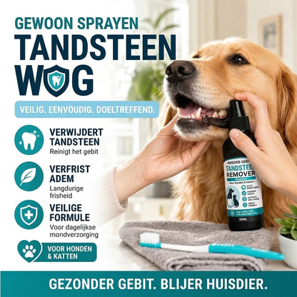 Zachte tandverzorgingsspray voor huisdieren