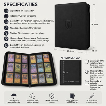 ProBinder 360 verzamelalbum voor Pokémonkaarten en voetbalkaarten