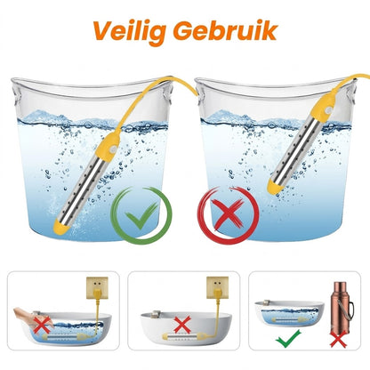 Dompelaar Waterverwarmer RVS