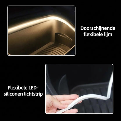 Dynamische LED kofferbakverlichtingsstrip met welkomstfunctie